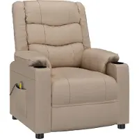 Syfax Relaxsessel Cappuccino-Braun Kunstleder