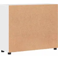 vidaXL Robust Möbel Sideboard Hochglanz Weiß 88,5x30,5x73cm Holzwerkstoff - Wohnwände DE837627