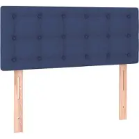 Syfax Kopfteil Blau 100x5x78/88 cm Stoff