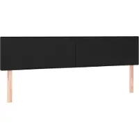 Syfax Kopfteile Schwarz 180x5x78/88 cm Kunstleder