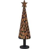 Syfax Weihnachtsbaum mit Ständer Braun 120 cm Massivholz Teak