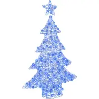 Syfax Weihnachtsbaum mit 100 LEDs Blau 120 cm Acryl