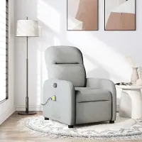Prolenta Maison Exclusive - Massagesessel Wolkengrau Stoff