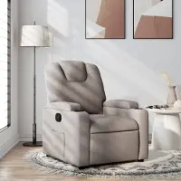 vidaXL "2026 Promotion" Relaxsessel/Loungesessel/TV-Sessel - Taupe Stoff - Couchsessel CC22602