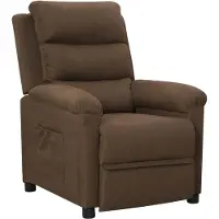 vidaXL Möbel Relaxsessel Braun Stoff - Fernseh- & Relaxsessel 342343