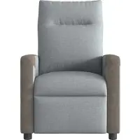 vidaXL Möbel Fernseh- & Relaxsessel - Grau - CLORIS Relaxsessel Hellgrau Stoff,19.7 Kg - 797438