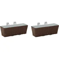 Syfax Balkon 2 pcs 50 x 17 x 17 cm Metall
