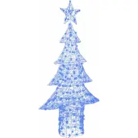 Syfax Weihnachtsbaum mit 240 LEDs Blau 180 cm Acryl
