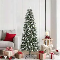 vidaXL "Winter Sale" Künstlicher Weihnachtsbaum mit 300 LEDs mit Ständer Grün 180 cm - Künstliche Weihnachtsbäume clorisNeu8623095