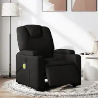 Prolenta Maison Exclusive - Massagesessel Elektrisch Schwarz Stoff