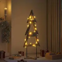 Prolenta Maison Exclusive - Weihnachtsbaum mit Ständer Braun 149,5 cm Massivholz Teak