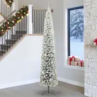 vidaXL Hochwertigen Möbel Künstlicher Weihnachtsbaum mit 300 LEDs mit Ständer Grün 270 cm - 8267956