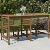 vidaXL Möbel Gartentisch Honigbraun 203,5x90x110 cm Massivholz Kiefer - Gartentische &30968