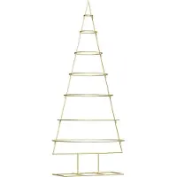 Syfax Metall Weihnachtsbaum Gold 180 cm Pulverbeschichteter Stahl