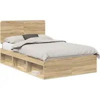 Syfax Bettrahmen Sonoma 120 x 190 cm Massives Kiefernholz
