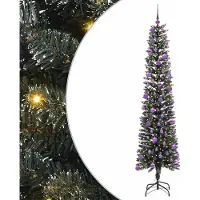 vidaXL Möbel Künstlicher Weihnachtsbaum mit 300 LEDs mit Ständer Grün 240 cm - Künstliche Weihnachtsbäume CLORIS8365514