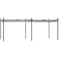 Syfax Pergola mit Schiebedach Creme 589x292x230 cm