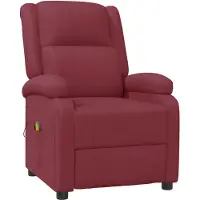 Syfax Massagesessel Weinrot Kunstleder
