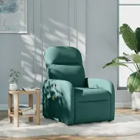 Prolenta Maison Exclusive - Massagesessel Dunkelgrün Stoff