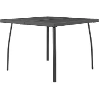 Syfax Gartentisch Anthrazit 100x100x72 cm Stahlgitter