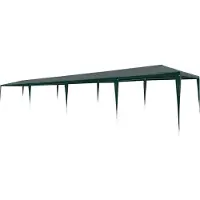 Syfax Partyzelt Gartenpavillon 3x12 m aus PE, Grün, UV-beständig und wasserfest