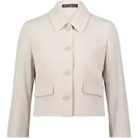 Betty Barclay Blazer-Jacke mit 3/4 Arm in Grau Beige | Gr.: 48