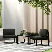 vidaXL "im Angebot" Couchtisch Aluminium Anthrazit - Stapelsessel CC20237