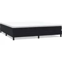 Syfax Boxspringbett ohne Matratze Schwarz 200x220 cm Samt