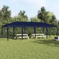 Syfax Party-Zelt Blau 800 x 400 x 266 cm Polyethylen und Stahl
