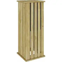 Syfax Pflanzkästen Braun 33 x 33 x 85 cm Imprägniertes Kiefernholz