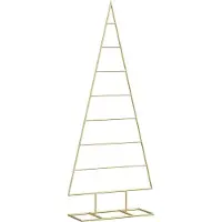 Syfax Metall Weihnachtsbaum Gold 125 cm Pulverbeschichteter Stahl
