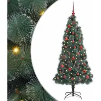 vidaXL "WINTER SALE" Künstlicher vorbeleuchteter Weihnachtsbaum mit Kugelset 150 cm - Künstliche Weihnachtsbäume NEU8443601