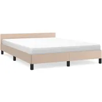 Syfax Bettgestell mit Kopfteil ohne Matratze Cappuccino 140x190 cm