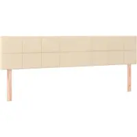 Syfax Kopfteile Creme 160x5x78/88 cm Stoff