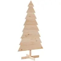 Syfax Weihnachtsbaum Holz zum Schmücken 150 cm Massivholz Kiefer