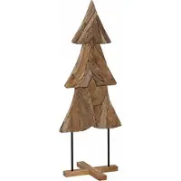 Syfax Weihnachtsbaum mit Ständer Braun 151 cm Massivholz Teak