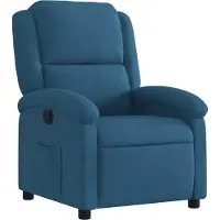 Syfax Relaxsessel Blau Samt