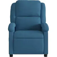 vidaXL "2026 Aktion"Einzelsessel moderne - CLORIS - Relaxsessel - Polstersessel Blau Samt - 71 x 86,5 x 99,5 cm - DEMöbel4857925