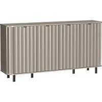 Beautysofa Kommode mit 4 Türen NEVADA NO-2, Clay Grey