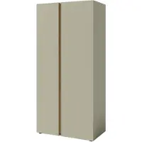 Beautysofa Kleiderschrank LICO Eukalyptus, Drehtürenschrank mit 2 Türen, Moderner Stil