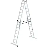 Proregal Sprossen-Stehleiter 4-Teilig mit Traverse 4 x 8 Sprossen