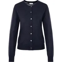 Seidensticker Strickjacke , Herren, Gr. S, navy, 90% Wolle, 10% Seide, unifarben, regular fit, Strickjacken Strickjacke, Cardigan