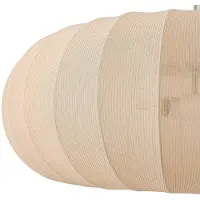 LINDBY Hängeleuchte Helin, beige, Ø 70 cm, Textil, 3 x E27