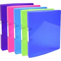Exacompta Iderama Ringbuch 2 Ringe Polypropylen A4 Maxi Farbig sortiert 15 Stück