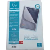 Exacompta 50850E 10x Packung mit 50 Aktensichthüllen A4 aus Papier 110g/m2 - Transparent weiß