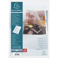 Exacompta Klarsichthülle DIN A4 Transparent PP (Polypropylen) 200 Mikron 100 Stück