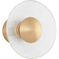 Nova Luce ESIL LED Wandleuchte Gold 4W Warmweiss 16x10,7x16cm 9118514