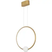 Nova Luce CELIA LED Pendelleuchte Satin 29W Warmweiss 43x10x120cm dimmbar 9820604