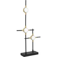 Nova Luce ATOMO LED Tischleuchte Gold 9W Warmweiss 28x9x52cm 9280674