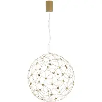 Nova Luce SOLE LED Pendelleuchte Gold 21,6W Warmweiss 310x60cm 9186001